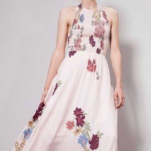 Size M (fits like S) floral maxi lined